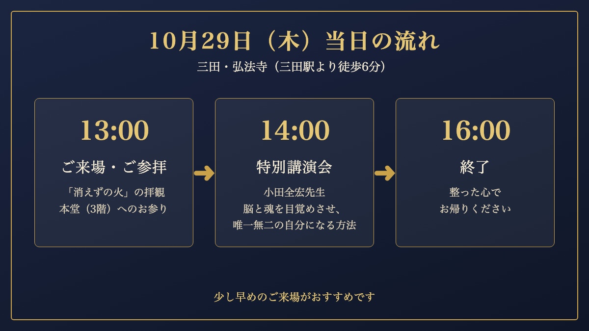 10月29日当日の流れ